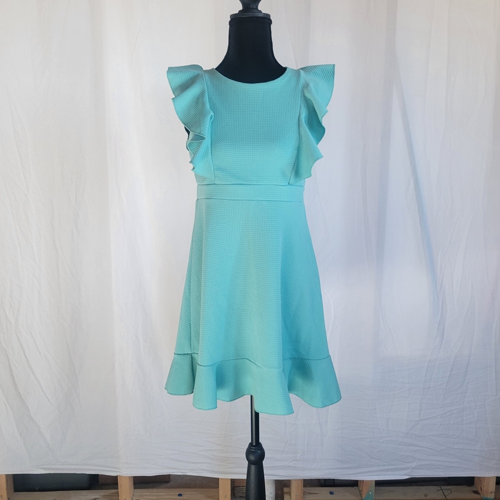 Zunie Aqua Textured Dress
